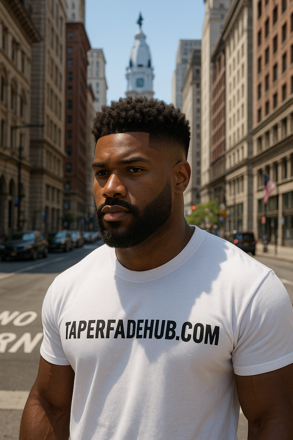 Afro beard fade transformation