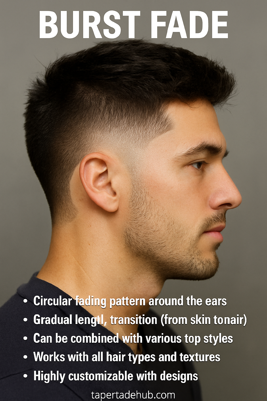 Burst fade diagram showing circular pattern