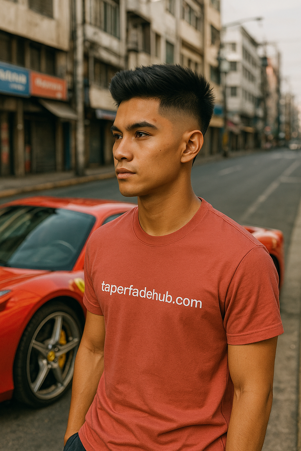 Burst fade style example