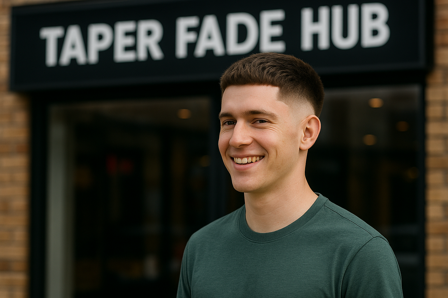 Burst fade haircut before and after transformation