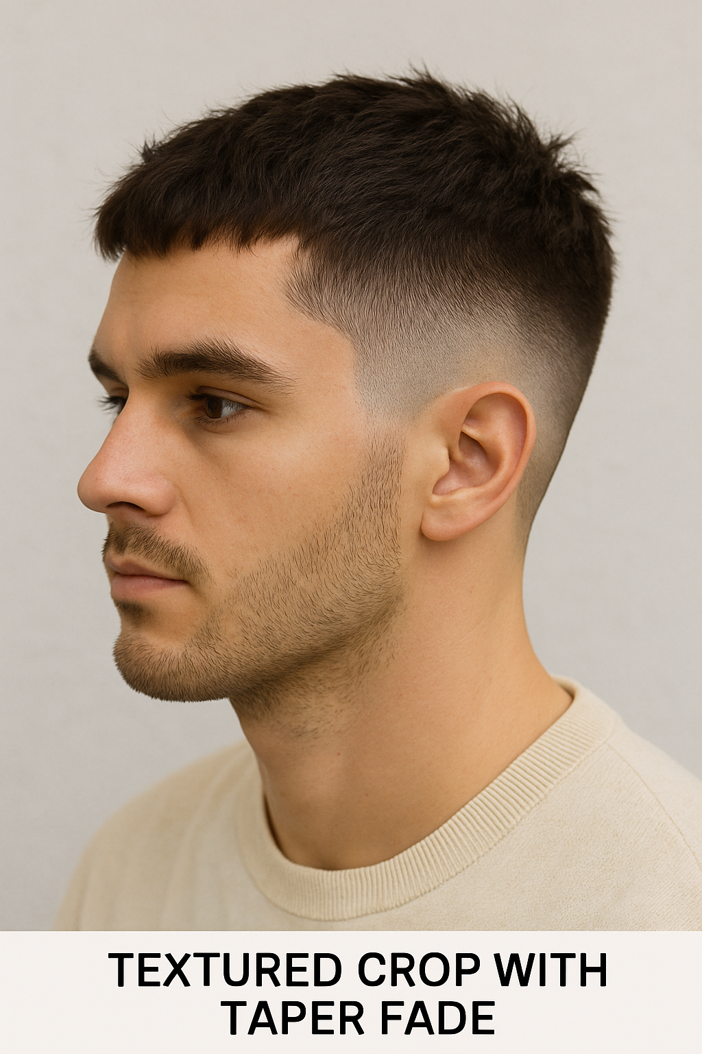 Comb over taper fade example