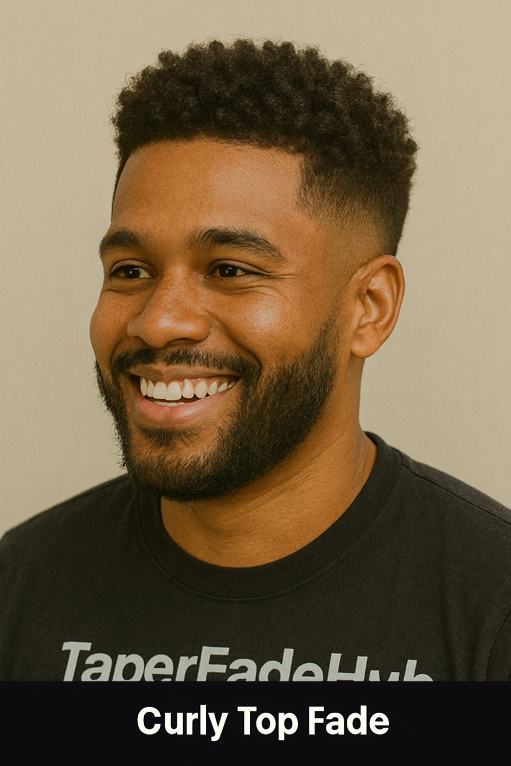 Curly Top Fade