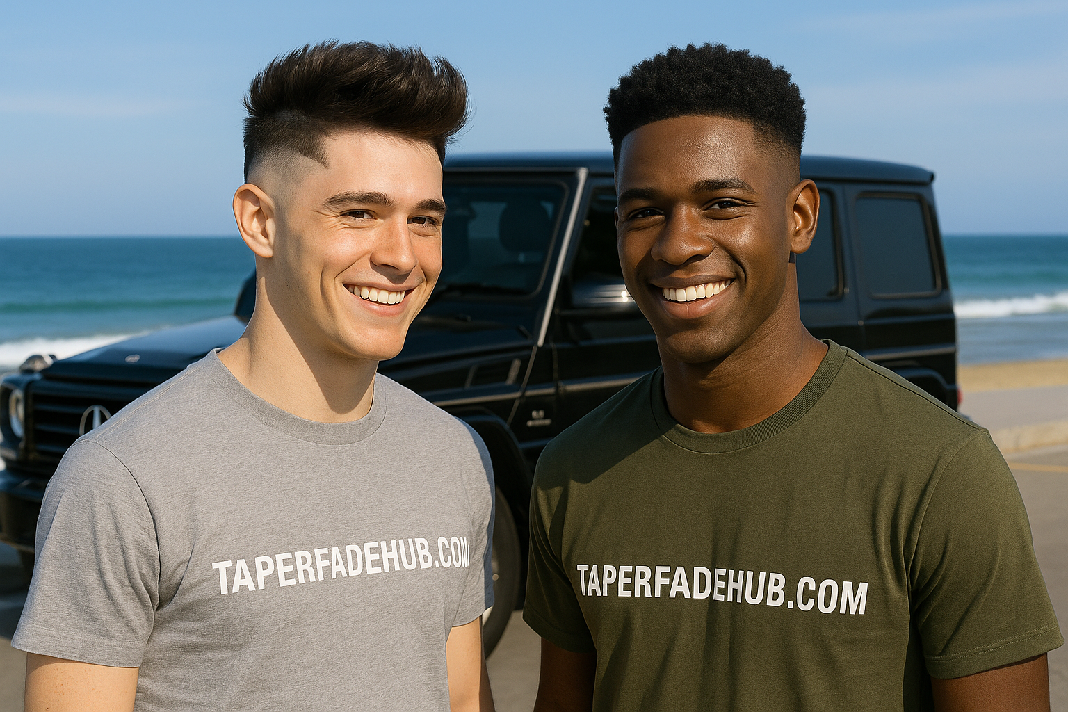 Burst fade vs high taper fade visual comparison