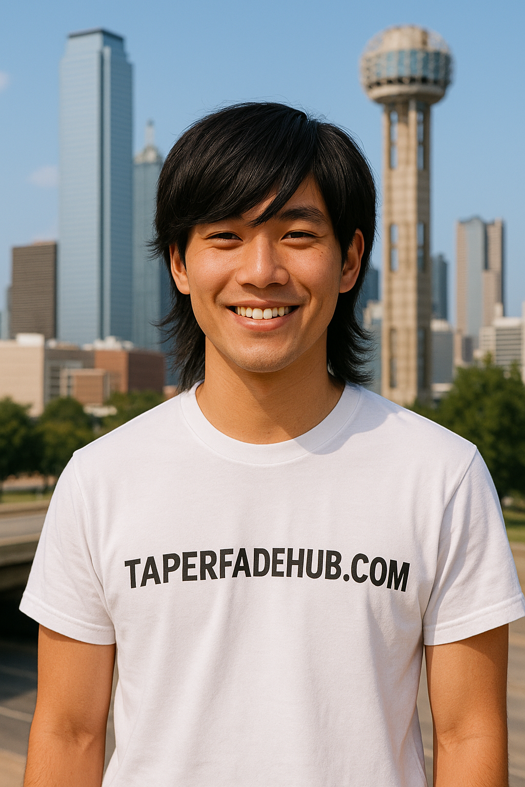 Modern emo mullet haircut with textured layers