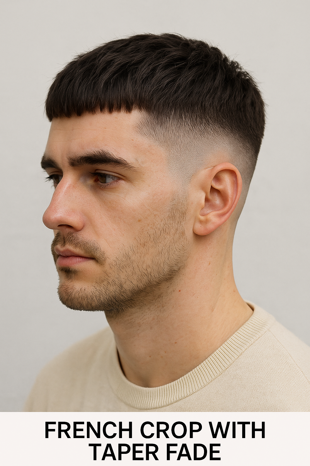 French crop with taper fade example