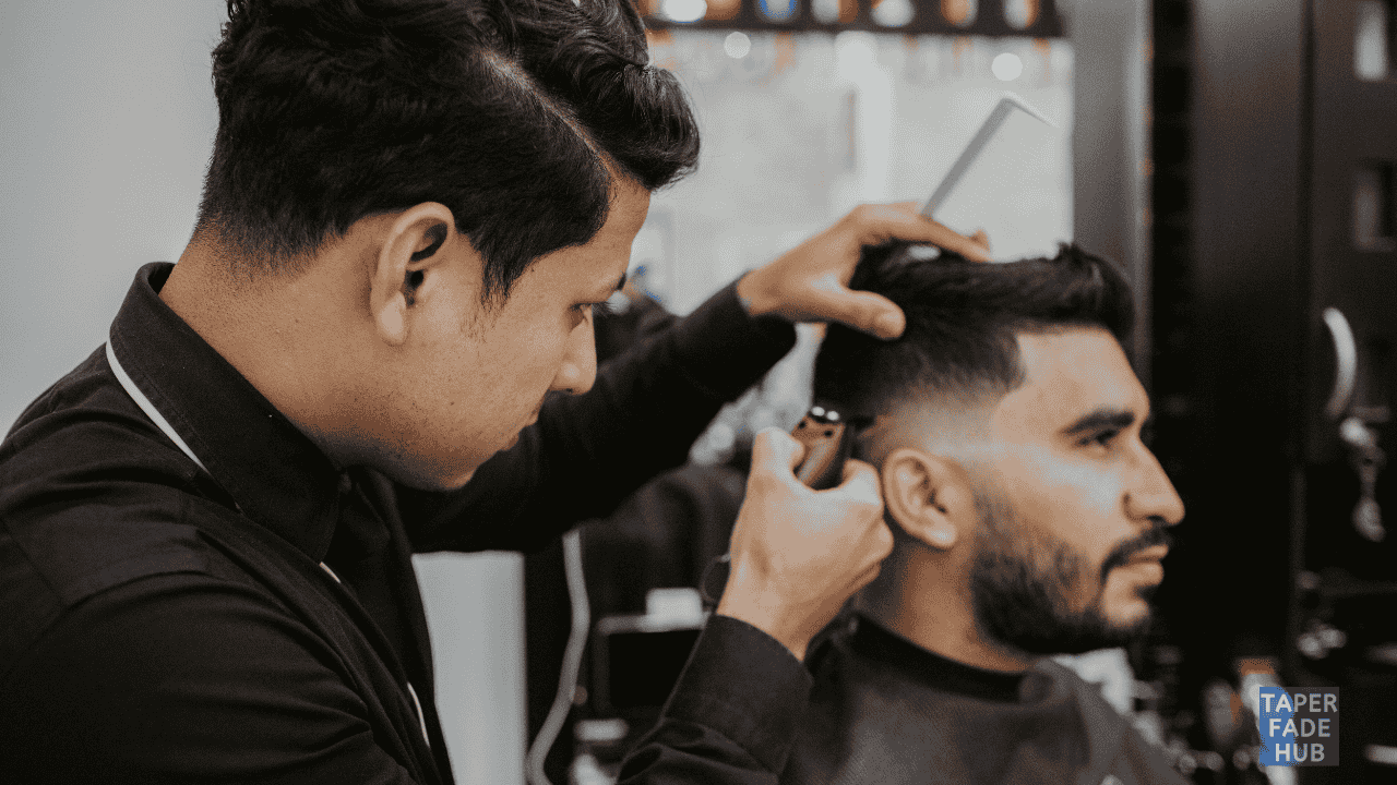 A stylish Low Taper Fade haircut example