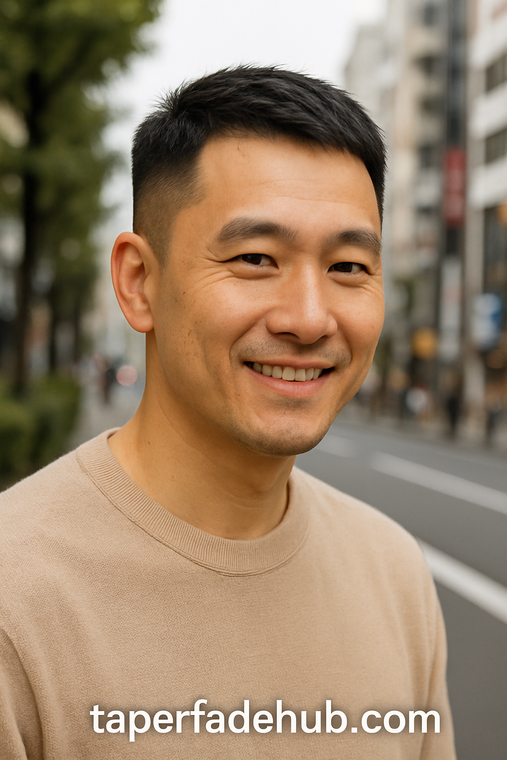 Japanese subtle taper fade