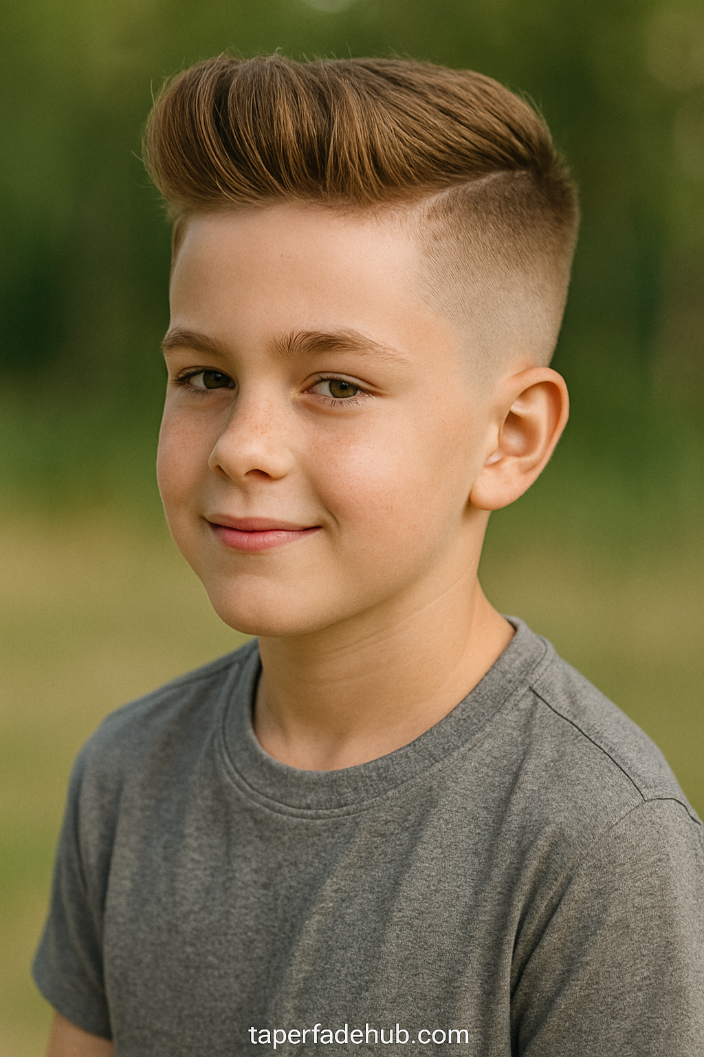 Top Kids Taper Fade Quiff Styles