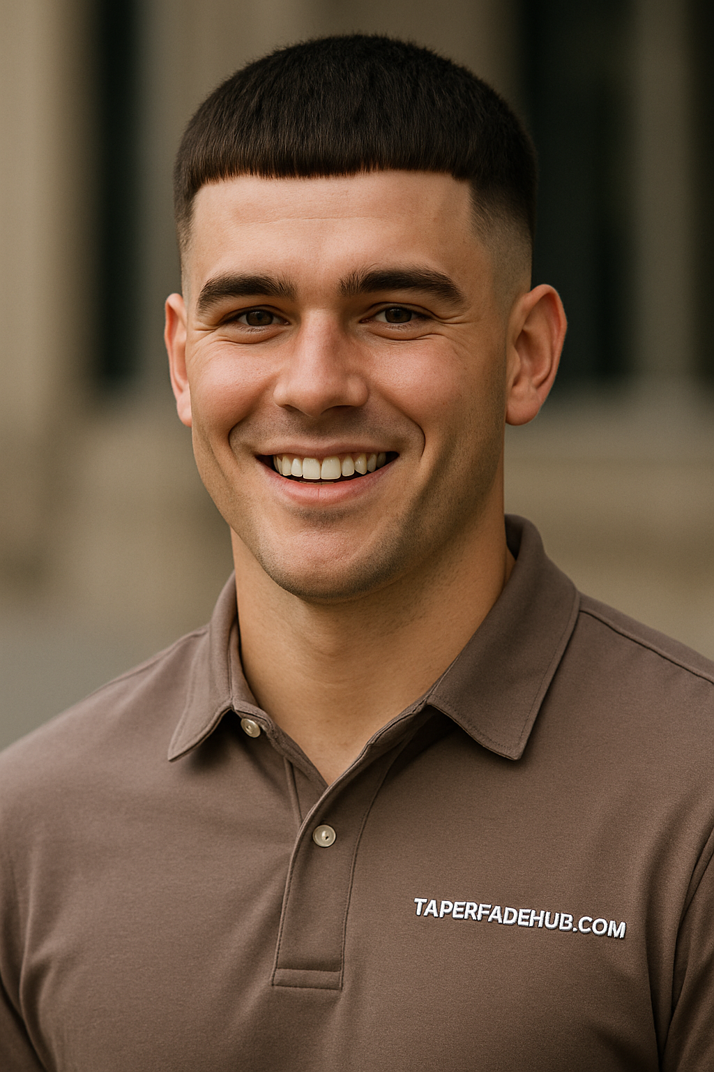 Low Taper Caesar Fade Example