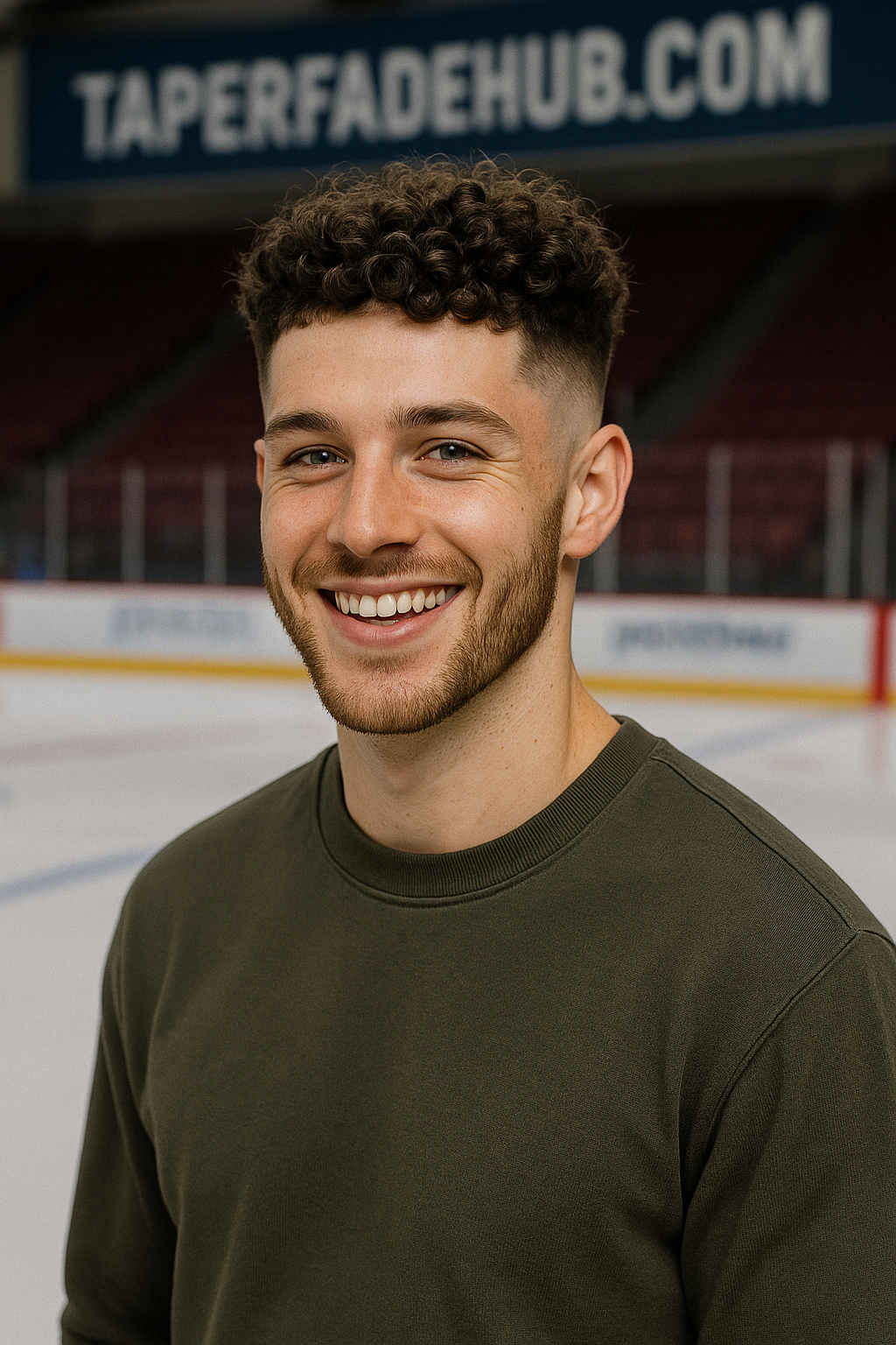 Curly hair low taper fade for natural volume and definition