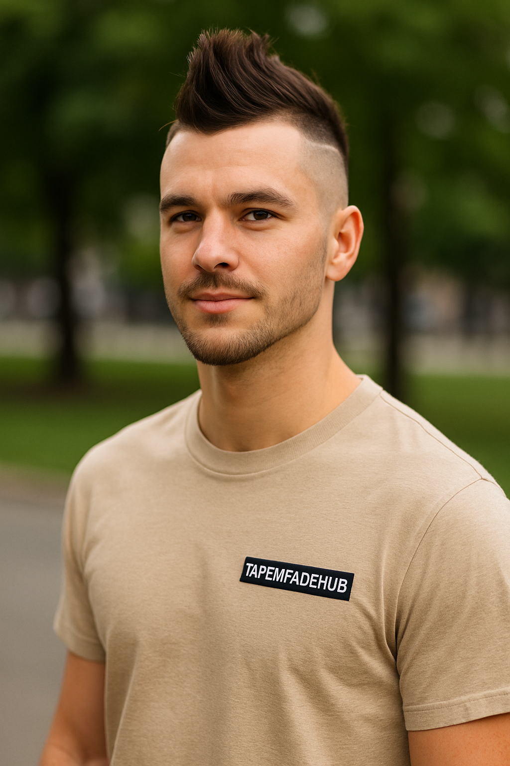 Mohawk inspired low taper fade for edgy hairstyles