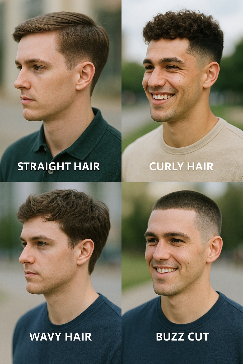 Different low taper fade hairstyle variations