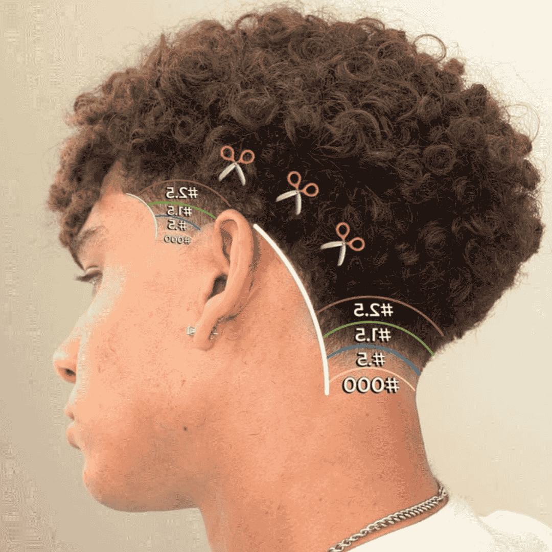 Low taper fade step-by-step