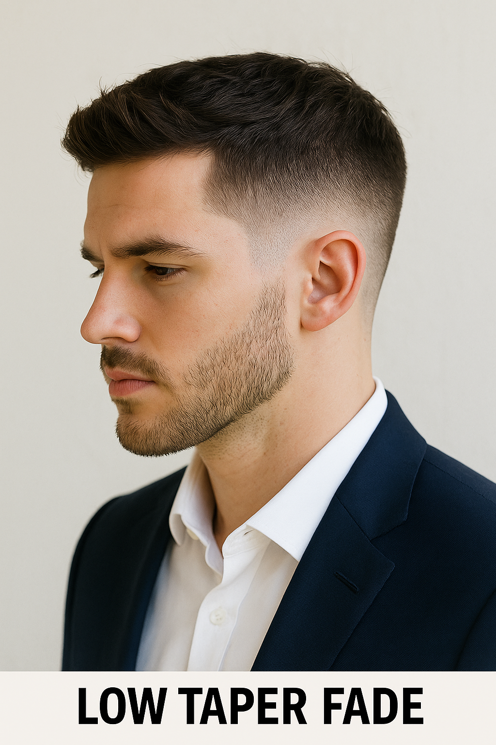 Low taper fade on straight hair step-by-step