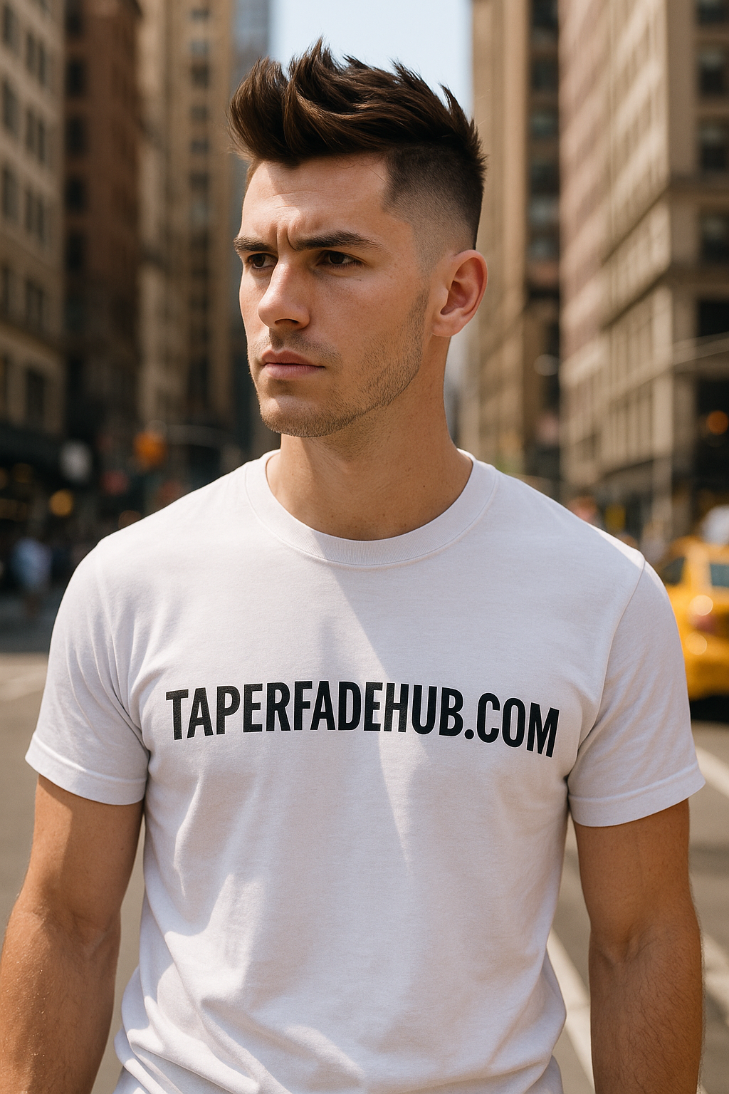 Waves Mid Taper Fade on Coarse Hair