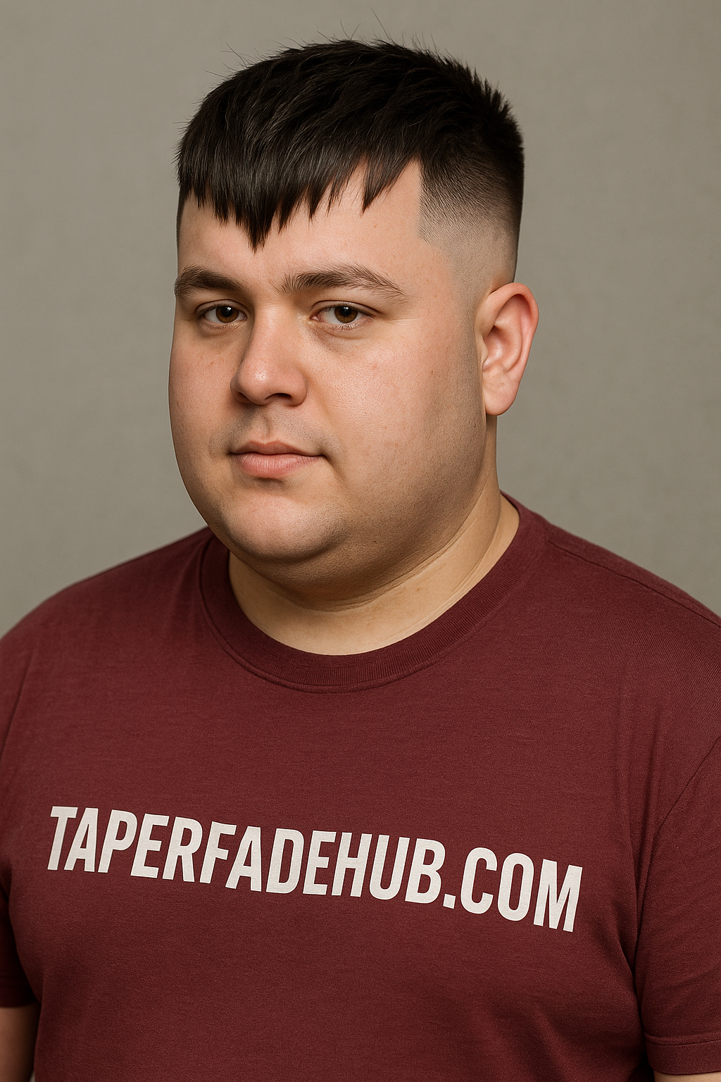High taper fade for round faces