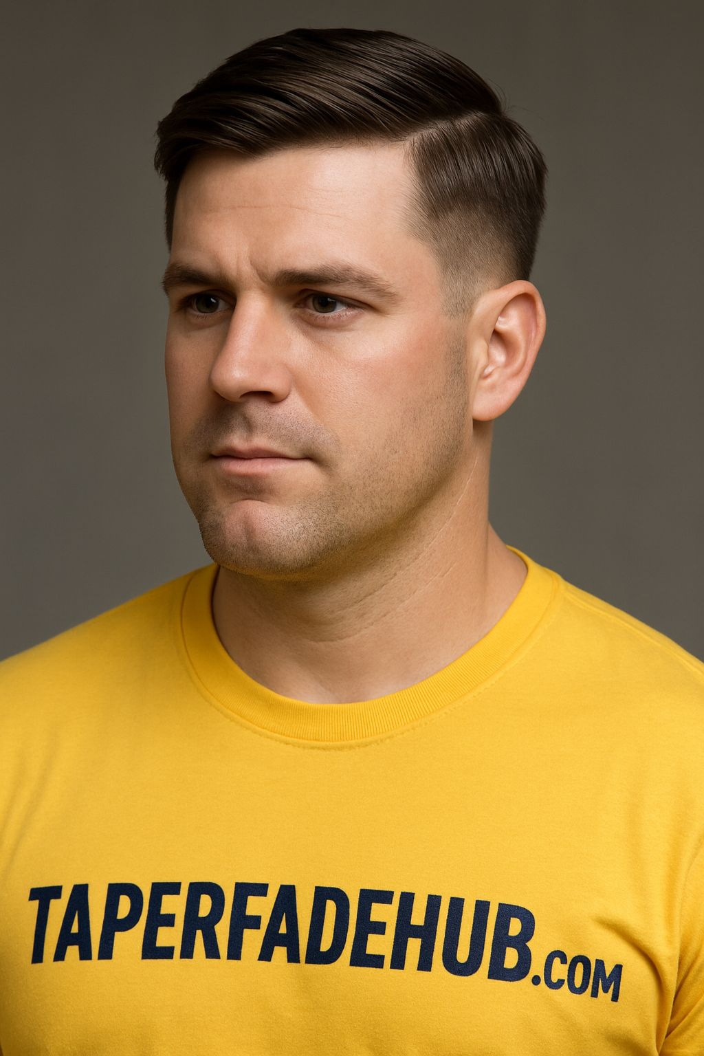Low taper fade for square faces