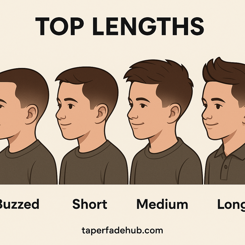 Visual guide to haircut top lengths