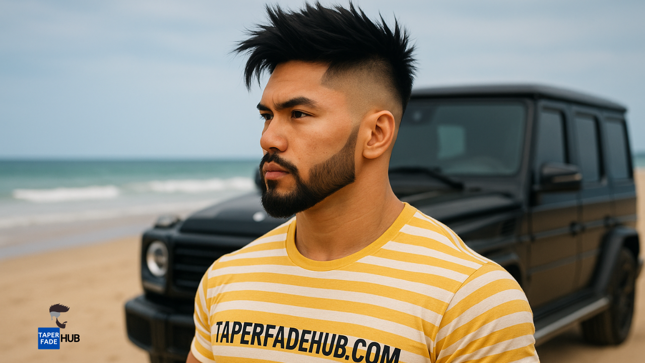 Comparison of different beard fade styles
